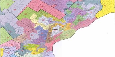 Philadelphia dewan distrik peta