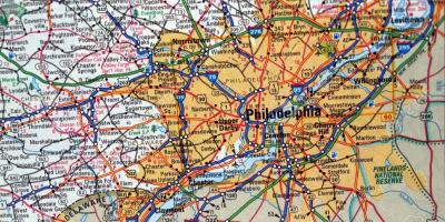 Peta dari Philadelphia pa